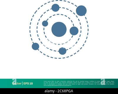 Galaxy Icon Vector Logo Template Illustration Design. Editable Vector EPS 10. Stock Vector
