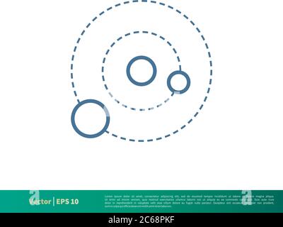 Galaxy Icon Vector Logo Template Illustration Design. Editable Vector EPS 10. Stock Vector