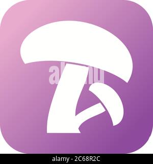 Unique Mushroom Vector Glyph Icon Stock Vector