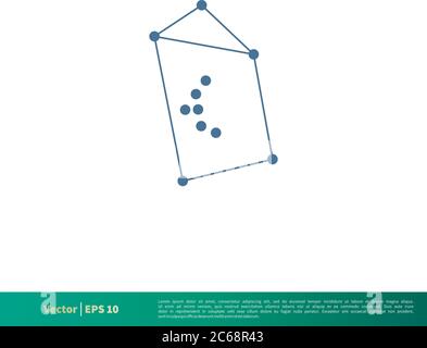 Orion - Constellation Star Icon Vector Logo Template Illustration Design. Editable Vector EPS 10. Stock Vector
