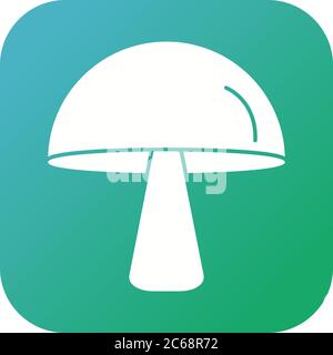 Unique Mushroom Vector Glyph Icon Stock Vector