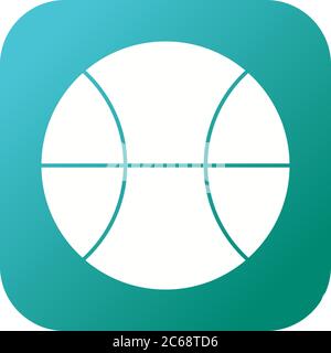 Unique Ball Vector Glyph Icon Stock Vector