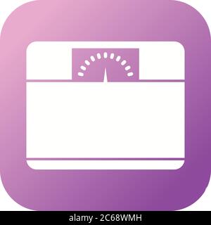 Unique Weighing Machine Vector Glyph Icon Stock Vector