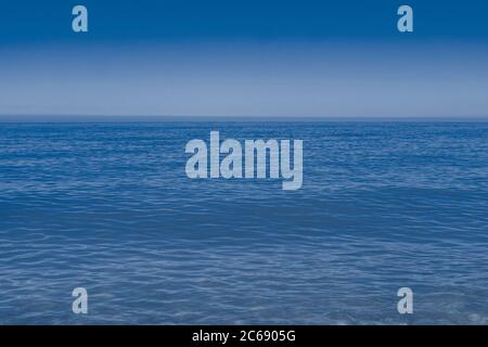 Blue sea waves soft surface. Summer abstract background pattern. Stock Photo