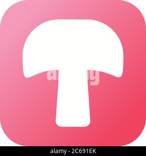 Unique Mushroom Vector Glyph Icon Stock Vector
