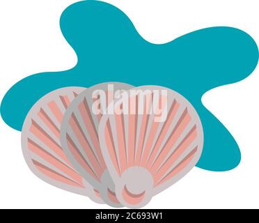shell sea animal line and fill style icon Stock Vector Image & Art - Alamy