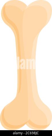 Dog pet bone icon. Cartoon of dog pet bone vector icon for web design isolated on white background Stock Vector