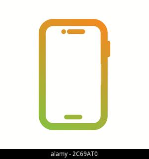 Unique Smartphone Glyph Vector Icon Stock Vector