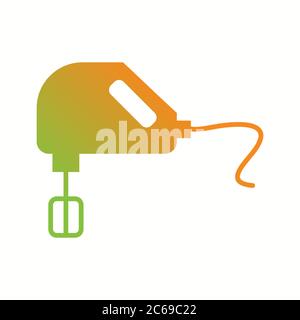 Unique Mixer Vector Glyph Icon Stock Vector