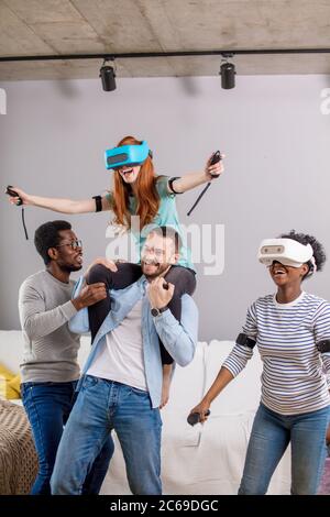 Two guys having fun together Stock Photo - Alamy