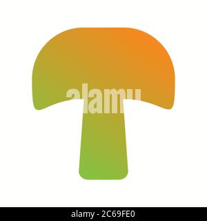 Unique Mushroom Vector Glyph Icon Stock Vector