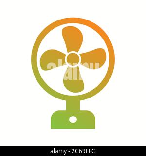 Unique Fan Vector Glyph Icon Stock Vector