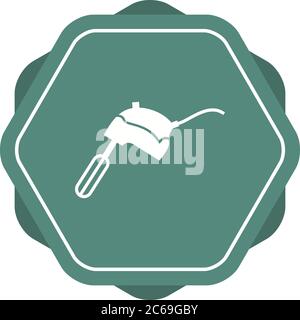 Unique Mixer Glyph Vector Icon Stock Vector