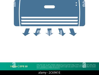 Air Conditioner Icon Vector Logo Template Illustration Design. Editable Vector EPS 10. Stock Vector