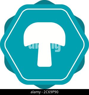 Unique Mushroom Vector Glyph Icon Stock Vector