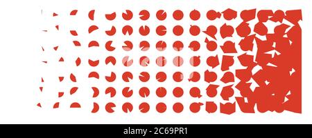 Japan Red Flag Illustration Abstract Circle Vector Stock Vector