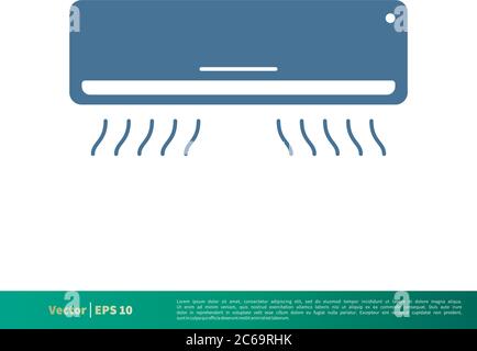 Air Conditioner Icon Vector Logo Template Illustration Design. Editable Vector EPS 10. Stock Vector