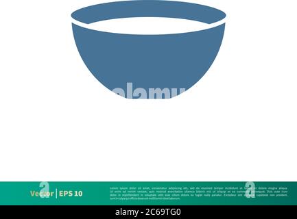 Bowl Icon Vector Logo Template Illustration Design. Editable Vector EPS 10. Stock Vector