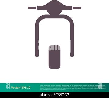 Scooter Icon Vector Logo Template Illustration Design. Editable Vector EPS 10. Stock Vector
