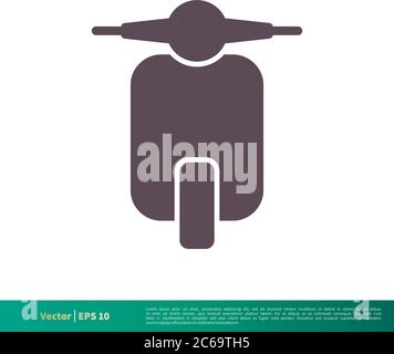 Scooter Icon Vector Logo Template Illustration Design. Editable Vector EPS 10. Stock Vector