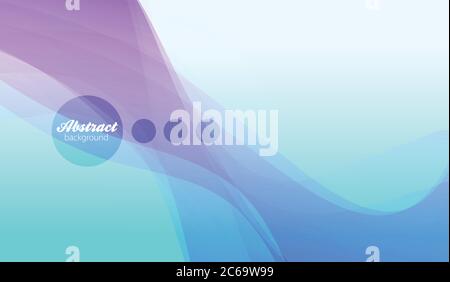 Abstract vector background, transparent waved lines for brochure, website, flyer design. Stock Vector