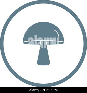 Unique Mushroom Vector Glyph Icon Stock Vector