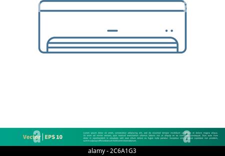 Air Conditioner Icon Vector Logo Template Illustration Design. Editable Vector EPS 10. Stock Vector