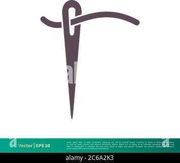Needlework, Sewing Icon Vector Logo Template Illustration Design. Editable Vector EPS 10. Stock Vector