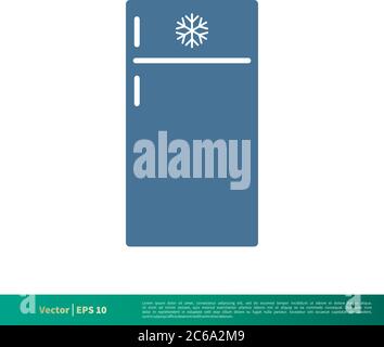 Freezer, Cooler Container Icon Vector Logo Template Illustration Design. Editable Vector EPS 10. Stock Vector
