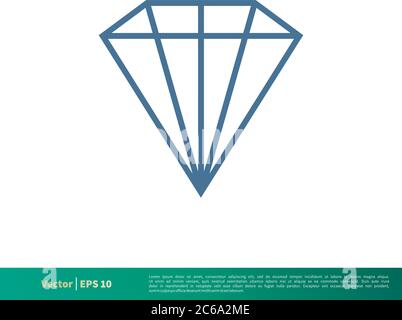 Diamond Icon Vector Logo Template Illustration Design. Editable Vector EPS 10. Stock Vector