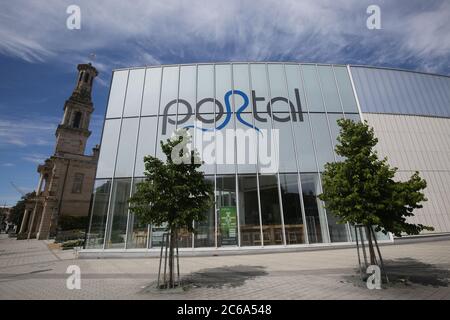 Scotland, Irvine, 07 July 2020 Irvine Town House & The Portal  Credit : Alister Firth Stock Photo