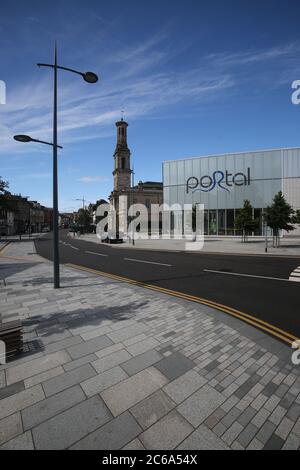 Scotland, Irvine, 07 July 2020 Irvine Town House & The Portal  Credit : Alister Firth Stock Photo