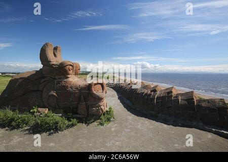 Scotland, Irvine, 07 July 2020 The Beach Park, Dragon Credit : Alister Firth Stock Photo