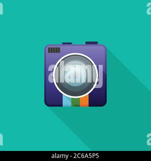 Web Camera Icon in flat style Stock Vector Image & Art - Alamy