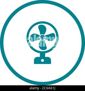 Unique Fan Vector Glyph Icon Stock Vector
