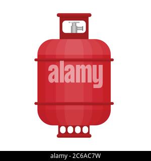Gas tank icon in flat style. Stock Vector