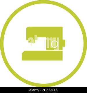 Unique Sewing Machine Vector Glyph Icon Stock Vector