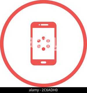 Unique Watch Synchronization Vector Glyph Icon Stock Vector