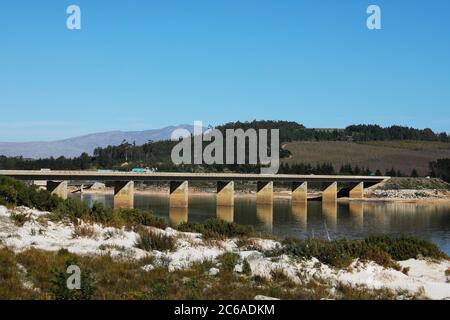 The Theewaterskloof dam near Villiersdorp in the Western Cape Province of South Africa. Stock Photo