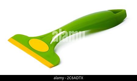 Cleaning tool for windows isolated on white Stock Photo