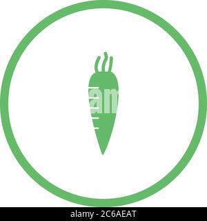 Unique Radish Vector Glyph Icon Stock Vector