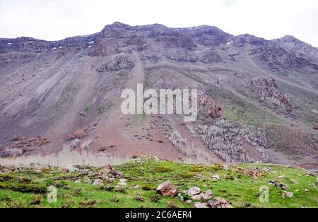 Bitlis, Turkey - 21 May 2011: View of Nemrut crater, Tatvan. Stock Photo