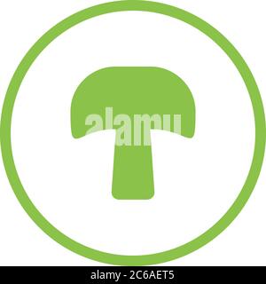 Unique Mushroom Vector Glyph Icon Stock Vector