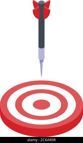 darts isometric icon vector illustration Stock Vector Image & Art - Alamy