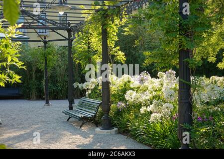 Venedig, Giardini Reali (Königlicher Garten) // Venice, Royal Garden (Napoleon's Gardens) Stock Photo