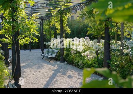 Venedig, Giardini Reali (Königlicher Garten) // Venice, Royal Garden (Napoleon's Gardens) Stock Photo