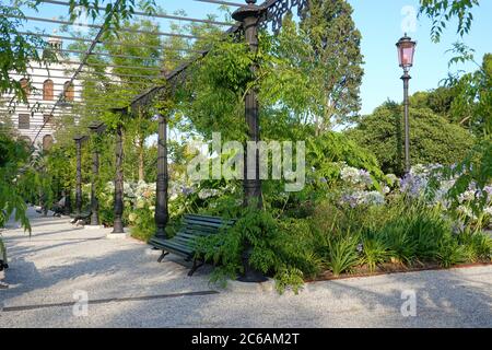 Venedig, Giardini Reali (Königlicher Garten) // Venice, Royal Garden (Napoleon's Gardens) Stock Photo