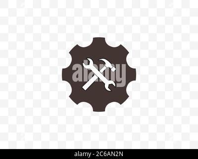 Service, technical, tools icon. Vector illustration, flat design. Stock Vector