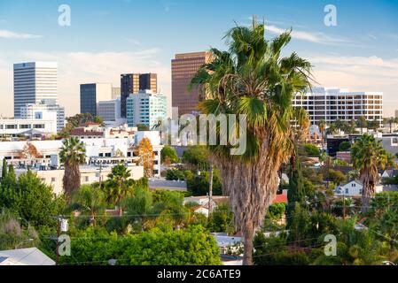 Beverly Hills, California, USA Rooftop Skyline Stock Photo