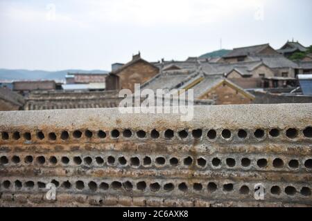 Jincheng. 7th July, 2020. Photo taken on July 7, 2020 shows ramparts at Dijicheng historical site in Yangcheng County, north China's Shanxi Province. Built and developed during Ming Dynasty (1368-1644) and Qing Dynasty (1644-1911), Guoyu ancient city and Dijicheng historical site are typical ancient fortress complexes in north China. Credit: Chai Ting/Xinhua/Alamy Live News Stock Photo